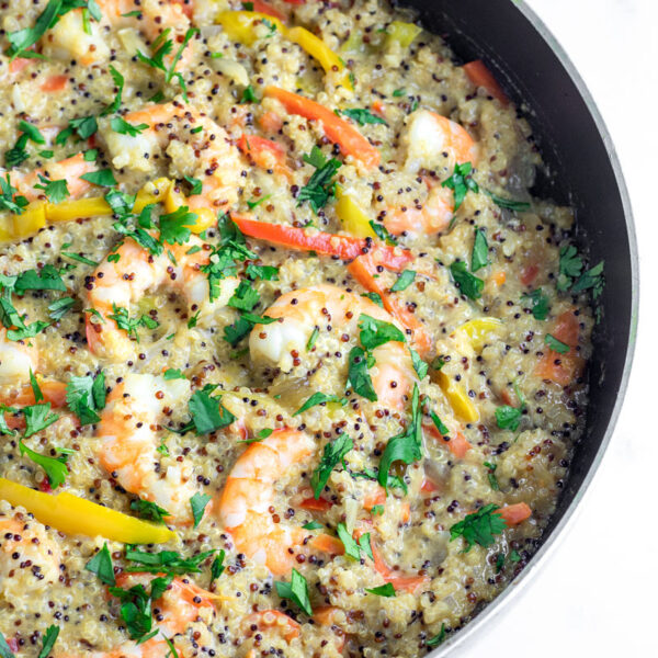 One Pot Spicy Shrimp and Quinoa Kitchen Gone Rogue